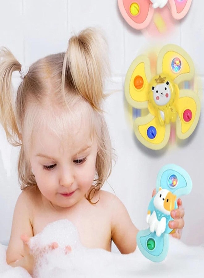 Storio Suction Spinner Toys for Babies & Toddlers - Cute Animal Fidget Toys with Strong Suction | Sensory Montessori Toys for Kids 0-5 Years | Travel-Friendly Baby Toys - Image 3